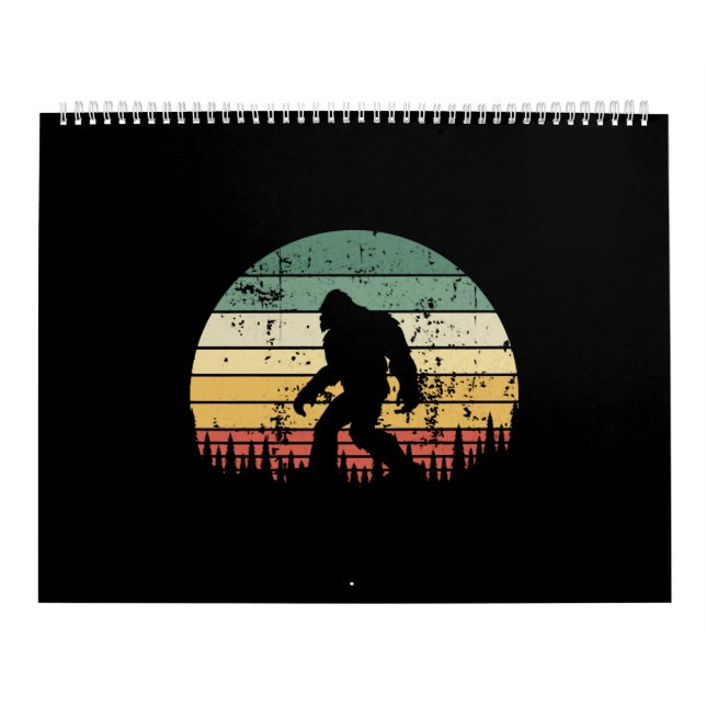 Bigfoot Retro Sunset Gift Kalender (Omslag)