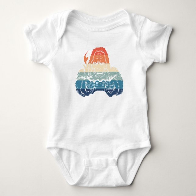 Bigfoot Retro T Shirt (Framsida)