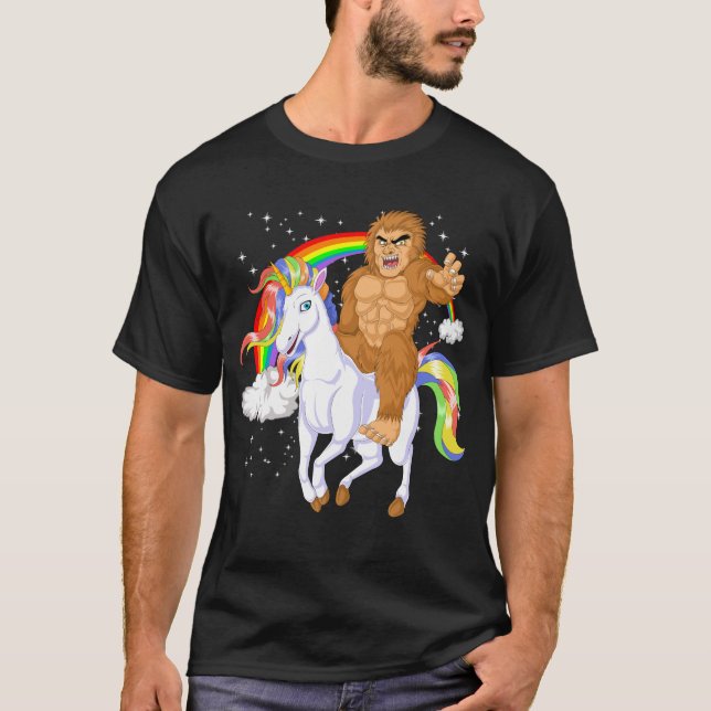 bigfoot ridunicorn t shirt (Framsida)