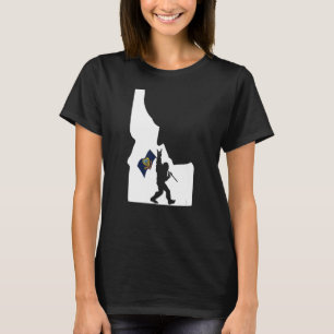 Bigfoot Rock and roll Silhouette-staten Idaho Fl T Shirt