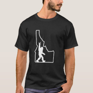 Bigfoot Rock and roll Silhouette-staten Idaho Sa T Shirt