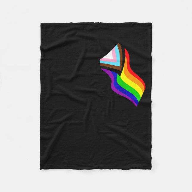 Bigfoot Rock On Proud Gay Lgbtq Progressive New Pr Fleecefilt (Framsidan)