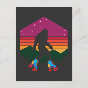 Bigfoot Rollerblade Rollerskate Skater Vykort
