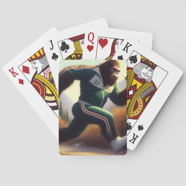 Bigfoot Running Casinokort (Baksidan)
