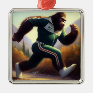 Bigfoot Running Julgransprydnad Metall