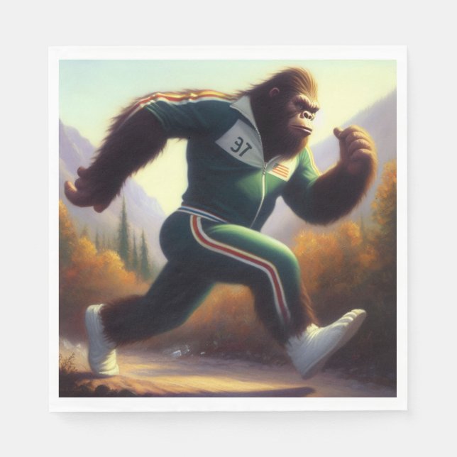 Bigfoot Running Pappersservett (Framsidan)