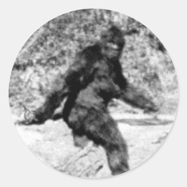 Bigfoot Runt Klistermärke (Framsida)