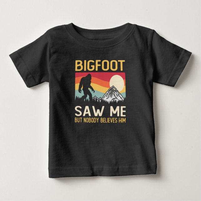 Bigfoot såg mig men ingen Tro honom T Shirt (Framsida)