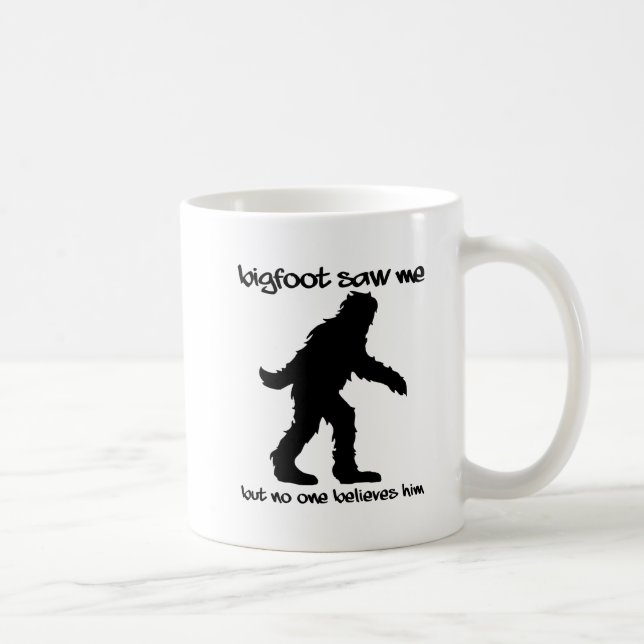 Bigfoot Såg Mig Rolig Mugg (Höger)