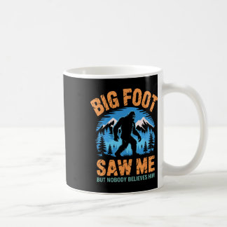 Bigfoot Såg Mig Rolig Sasquatch Retro Big Foot För Kaffemugg