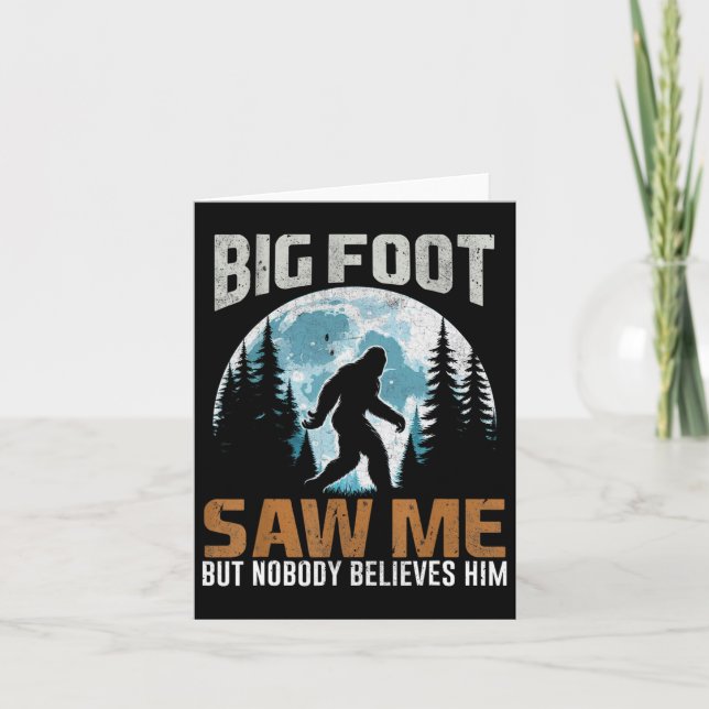 Bigfoot såg mig smaklösa gåvor till Fars dag Big Kort (Framsida)