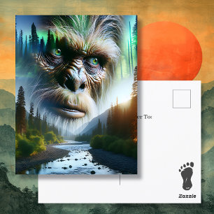 Bigfoot säger bara hej vykort