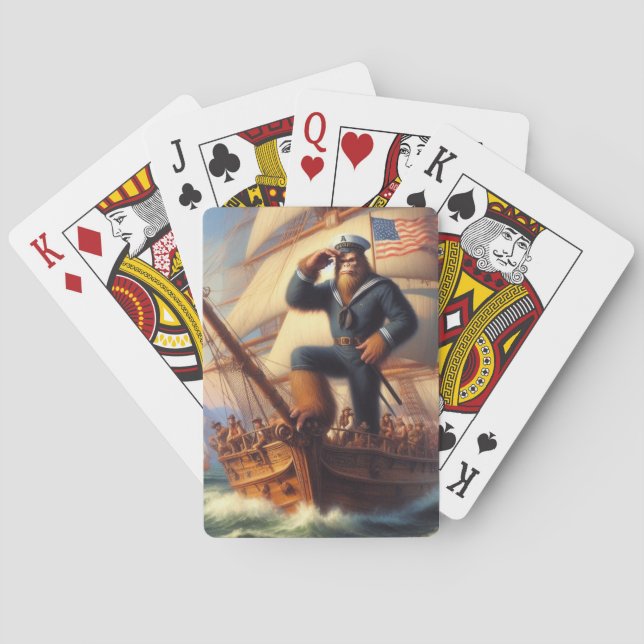 Bigfoot Sailor Casinokort (Baksidan)