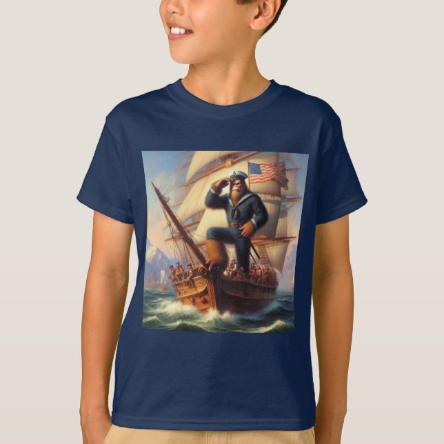 Bigfoot Sailor T Shirt (Framsida)