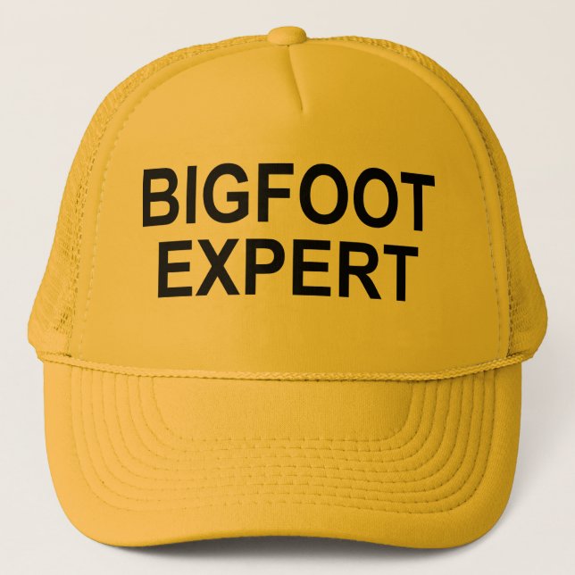 "Bigfoot sakkunnig" hatt Truckerkeps (Framsida)