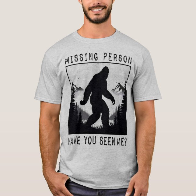 BIGFOOT - Saknad person T Shirt (Framsida)