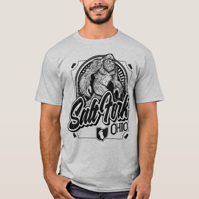 Bigfoot - Salt Fork - svart utskrift T Shirt (Framsida)