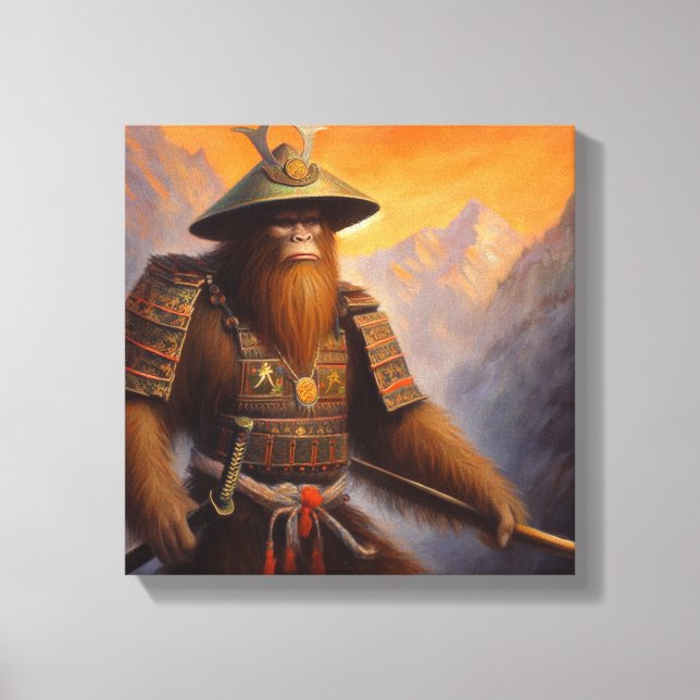 Bigfoot Samurai Canvastryck (Framsida)