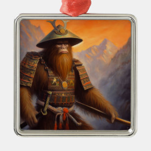 Bigfoot Samurai Julgransprydnad Metall