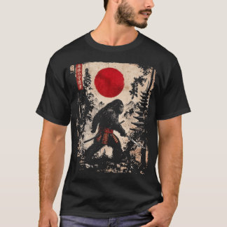 Bigfoot Samurai Katana T Shirt