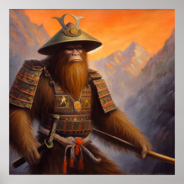 Bigfoot Samurai Poster (Framsidan)