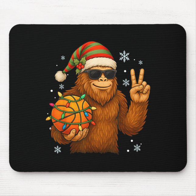 Bigfoot Santa Basketball Christmas  Musmatta (Framsidan)
