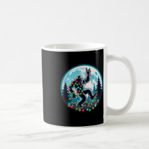 Bigfoot Santa Julgran Ljus Funny Julafton Sas Kaffemugg