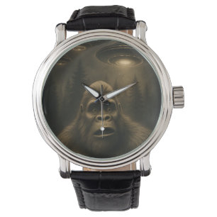 Bigfoot Sasquatch Alien UFO Funny Armbandsur