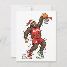 Bigfoot Sasquatch Basketboll Jul 2026 Holida Anteckningskort