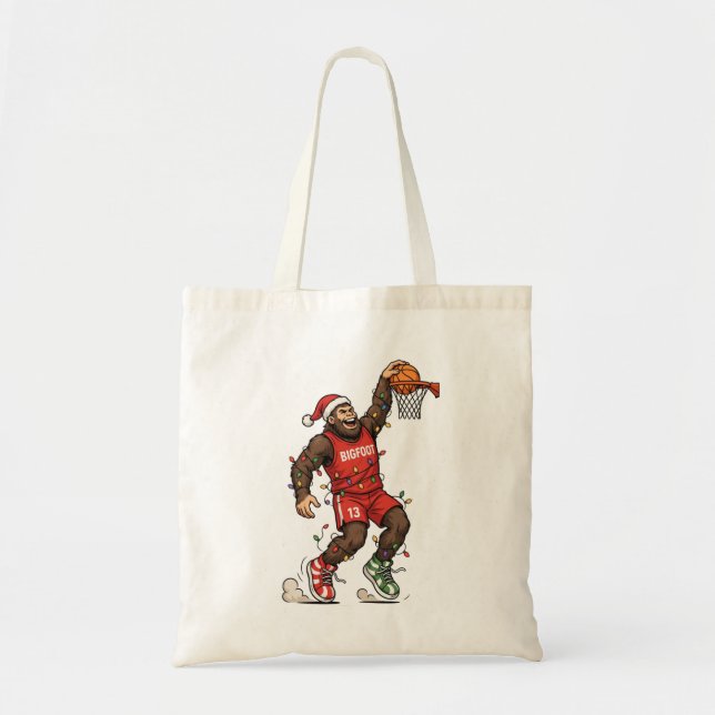 Bigfoot Sasquatch Basketboll Jul 2026 Holida Tygkasse (Framsidan)