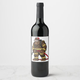 Bigfoot Sasquatch Brandman Jul 2026 Vinflaska Etikett