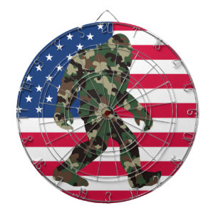 Bigfoot Sasquatch Camo Darttavla