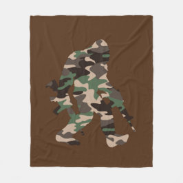 Bigfoot Sasquatch Camo Fleecefilt