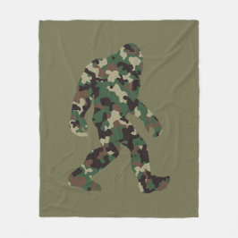Bigfoot Sasquatch Camo Fleecefilt