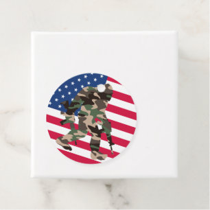 Bigfoot Sasquatch Camo Gåvor Etiketter