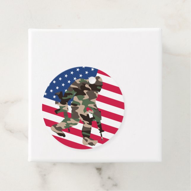 Bigfoot Sasquatch Camo Gåvor Etiketter (På plats)