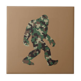 Bigfoot Sasquatch Camo Kakelplatta