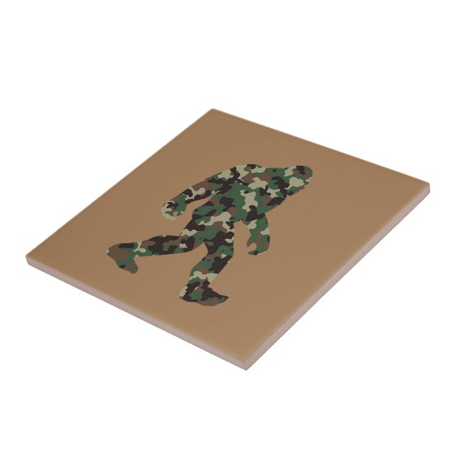 Bigfoot Sasquatch Camo Kakelplatta (Sidan)