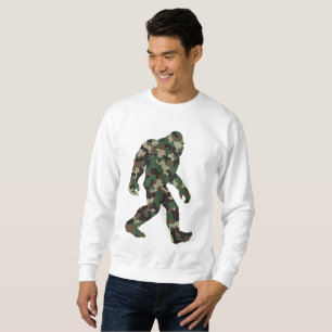 Bigfoot Sasquatch Camo Lång Ärmad Tröja