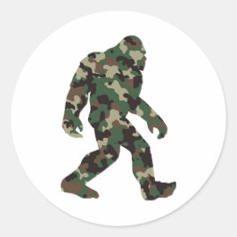 Bigfoot Sasquatch Camo Runt Klistermärke