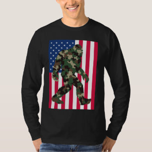 Bigfoot Sasquatch Camo T Shirt