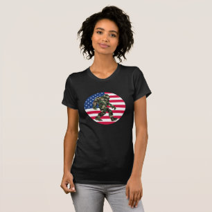 Bigfoot Sasquatch Camo T Shirt