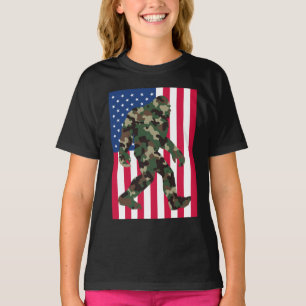 Bigfoot Sasquatch Camo T Shirt
