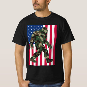 Bigfoot Sasquatch Camo T Shirt