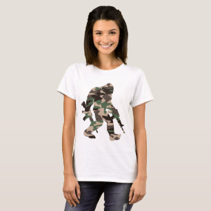 Bigfoot Sasquatch Camo T Shirt