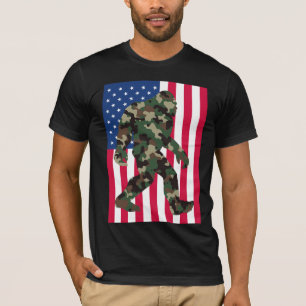 Bigfoot Sasquatch Camo T Shirt