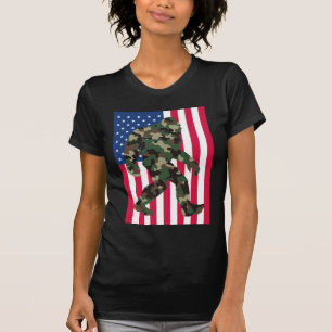 Bigfoot Sasquatch Camo T Shirt