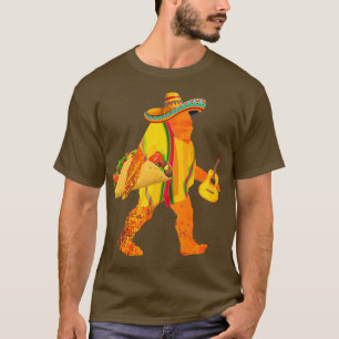 Bigfoot Sasquatch Carrying Taco T Shirt