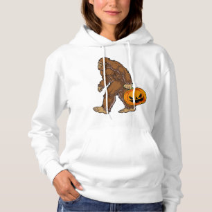 Bigfoot Sasquatch Carshing Scary Pumpkin T-skjorta T Shirt