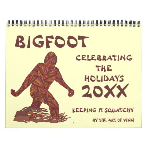 Bigfoot Sasquatch Cryptid Geek 2015 Calendar Kalender